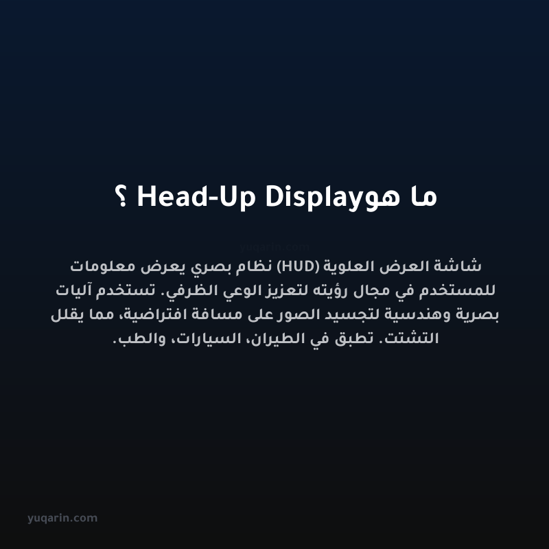 ما هو Head-Up Display؟