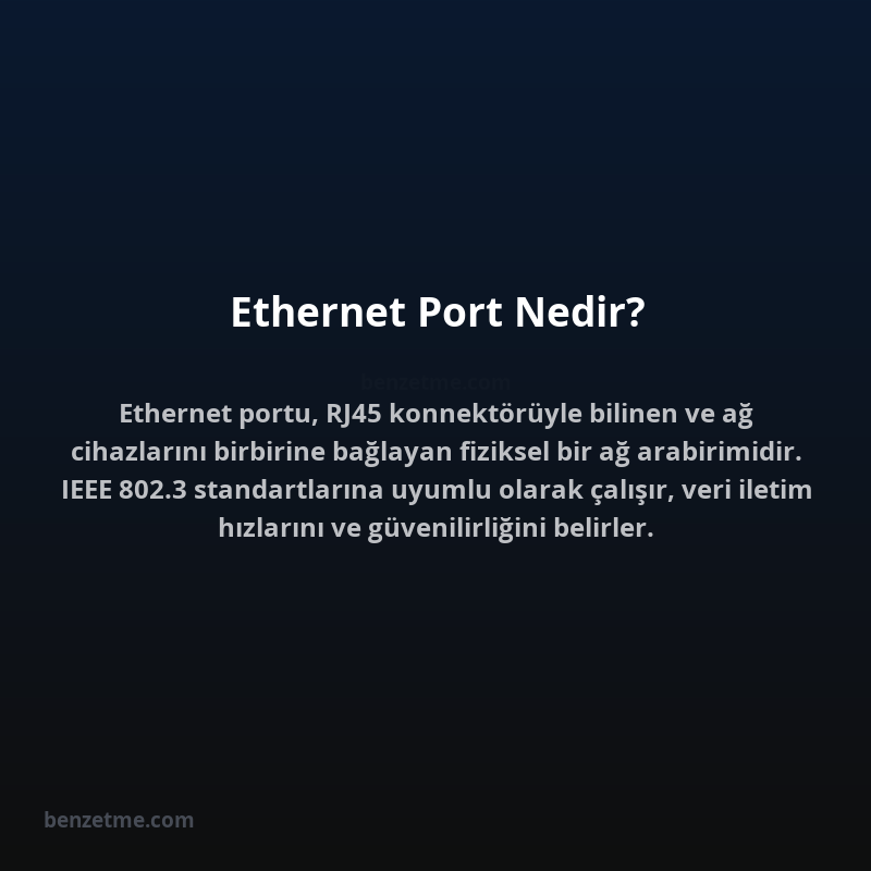 Ethernet Port Nedir?