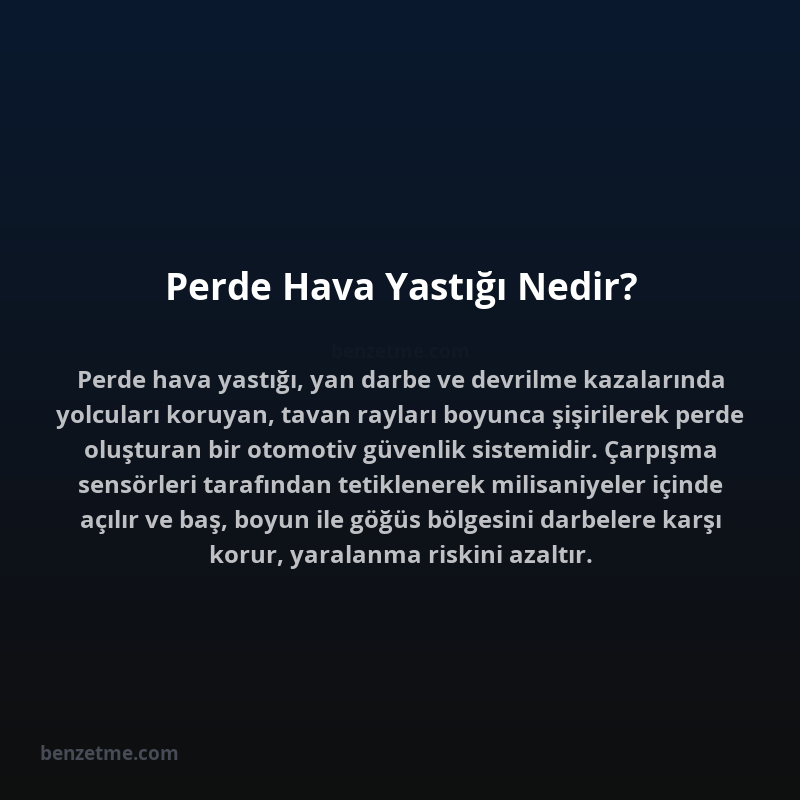 Perde Hava Yastığı Nedir?