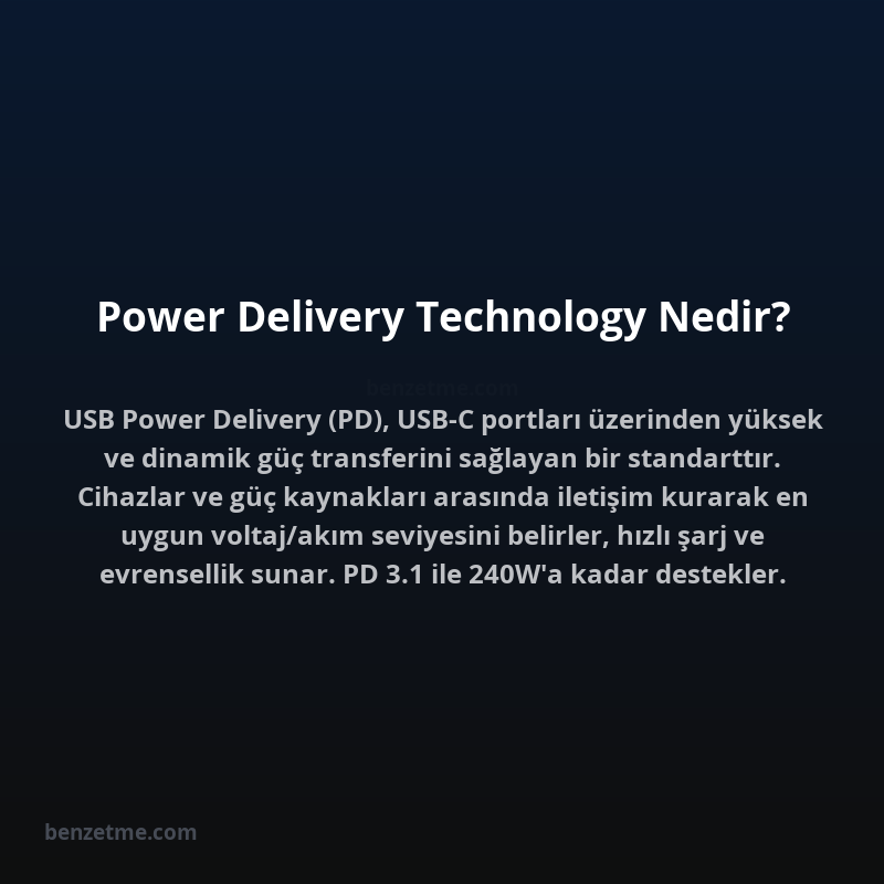 Power Delivery Technology Nedir?