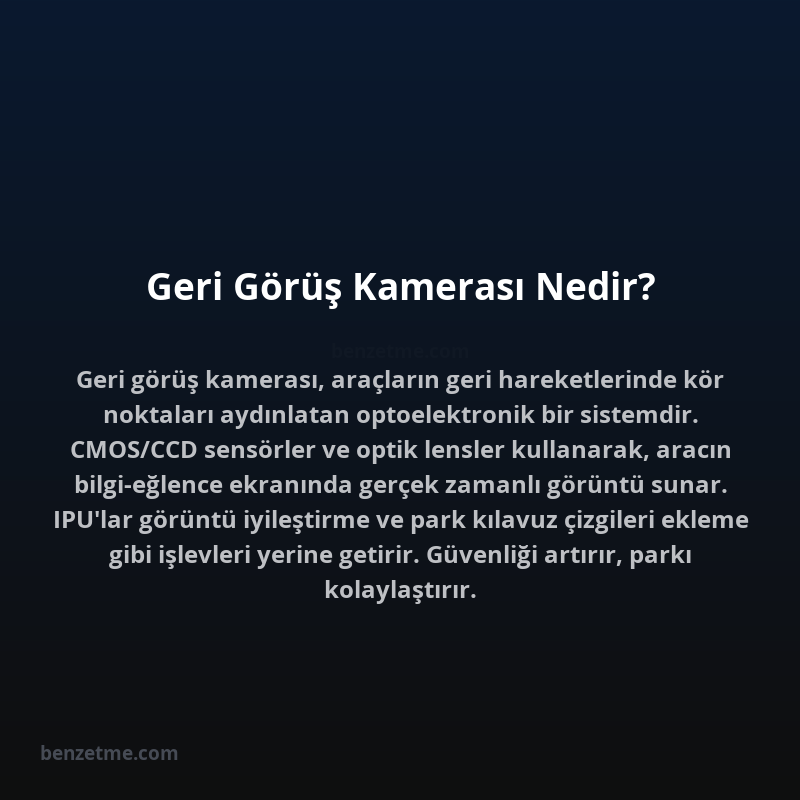 Geri Görüş Kamerası Nedir?