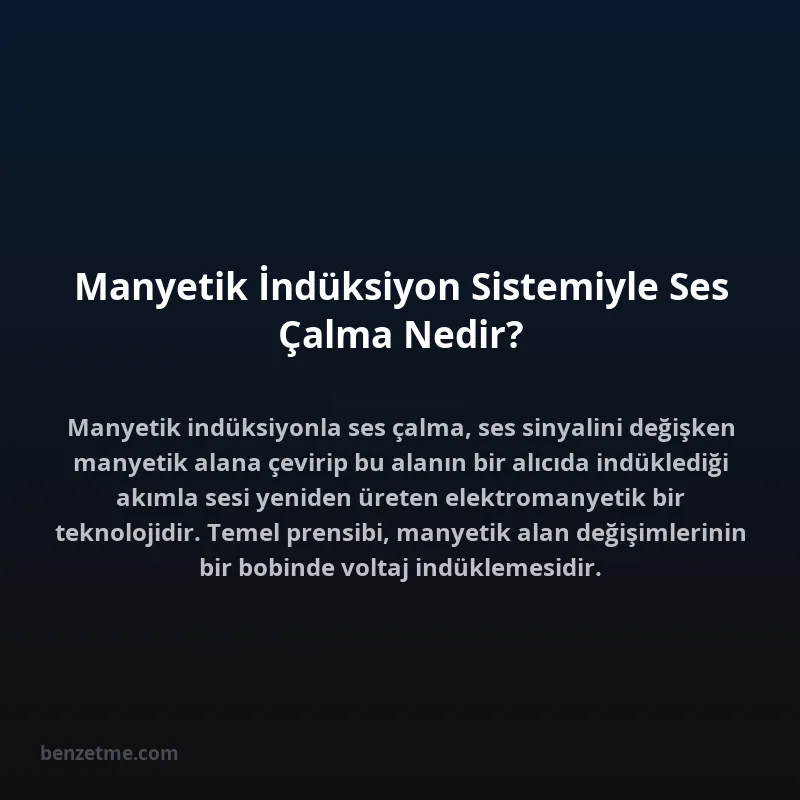 Manyetik İndüksiyon Sistemiyle Ses Çalma Nedir?