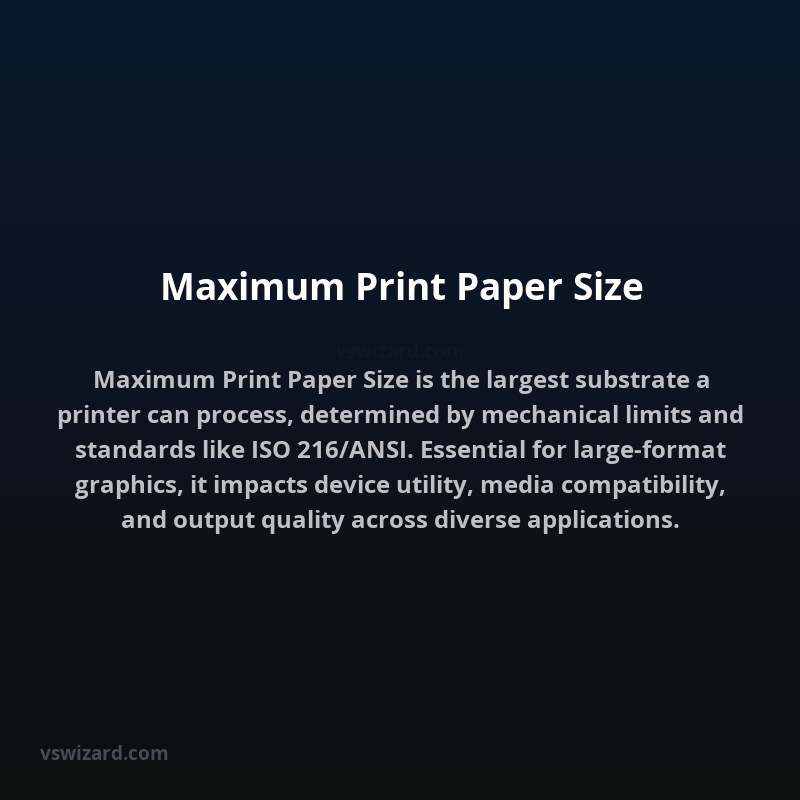 Maximum Print Paper Size