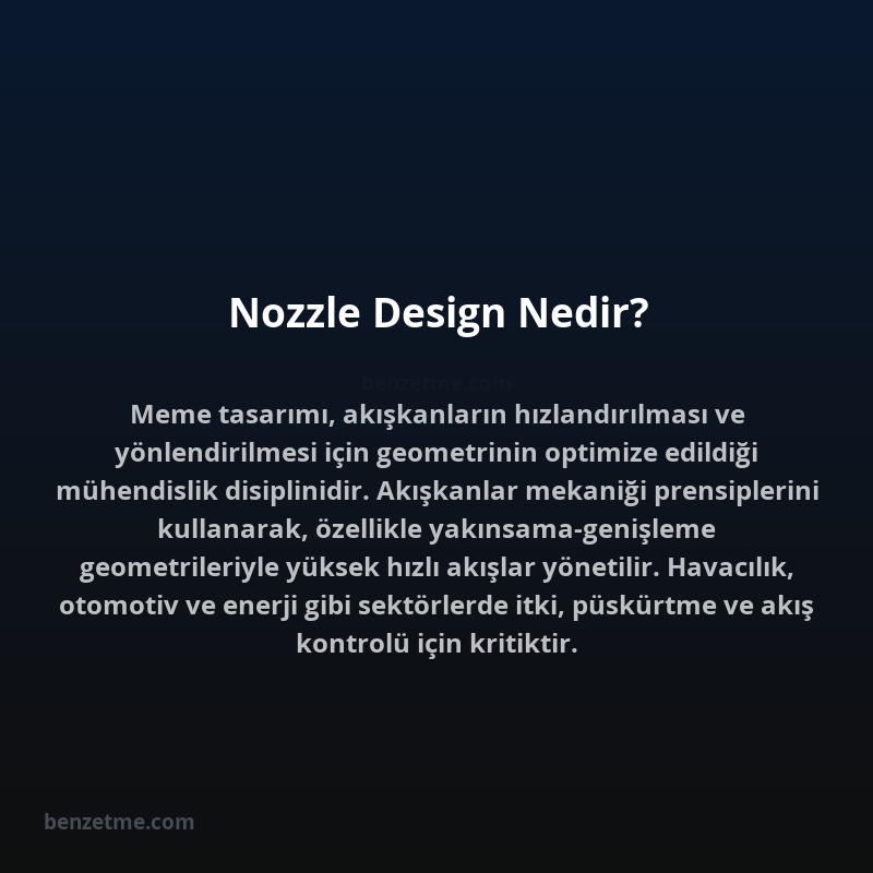 Nozzle Design Nedir?