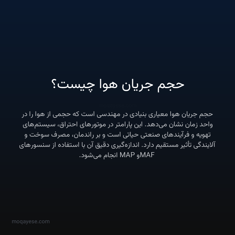 حجم جریان هوا چیست؟