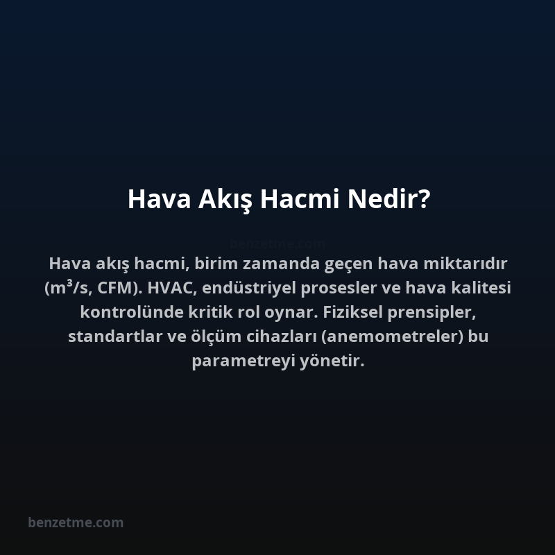 Hava Akış Hacmi Nedir?