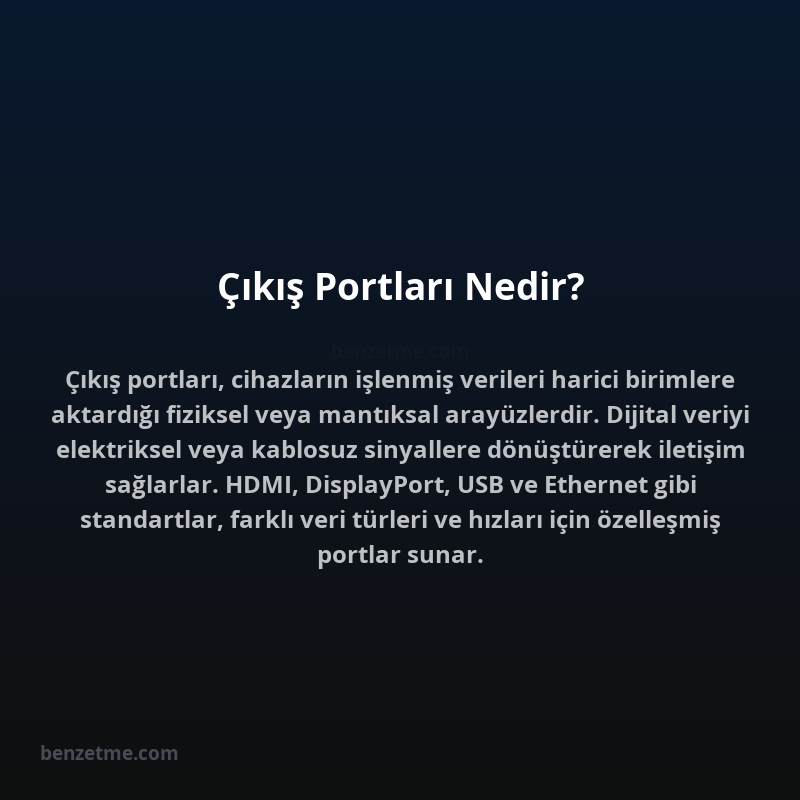 Çıkış Portları Nedir?
