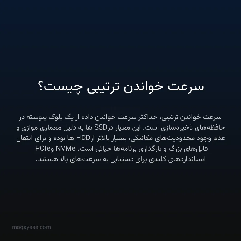 سرعت خواندن ترتیبی چیست؟