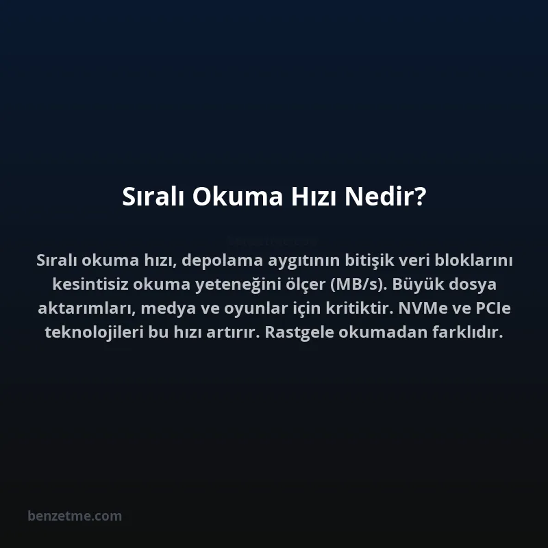 Sıralı Okuma Hızı Nedir?