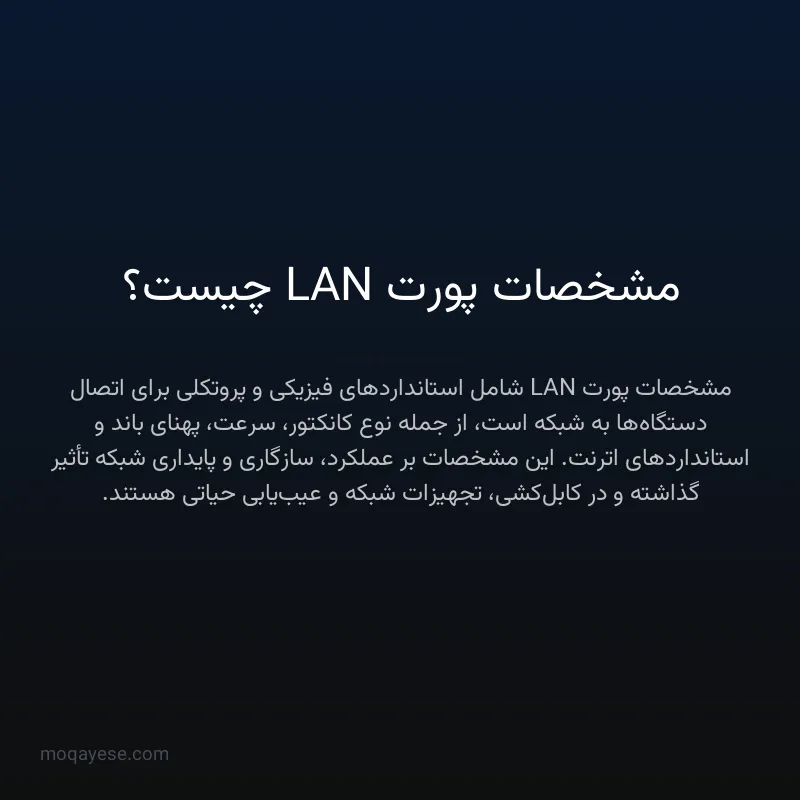 مشخصات پورت LAN چیست؟
