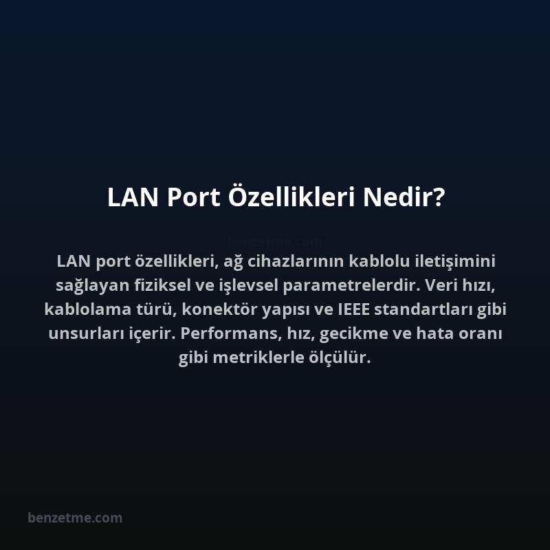 LAN Port Özellikleri Nedir?