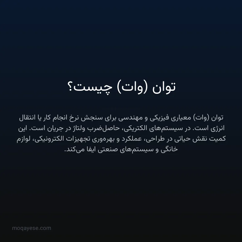 توان (وات) چیست؟