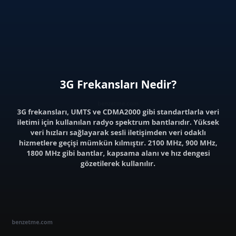 3G Frekansları Nedir?