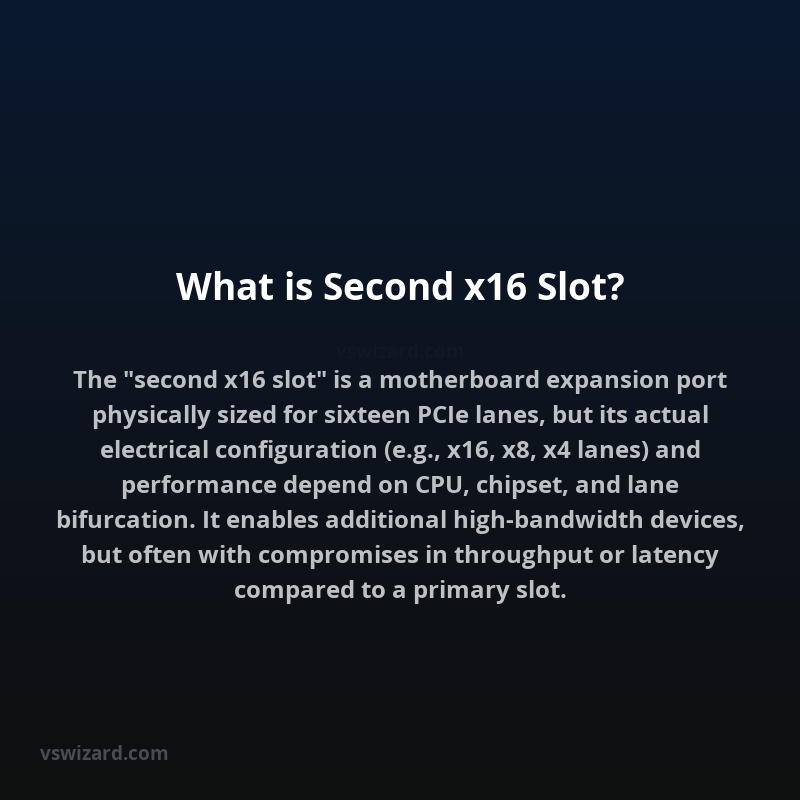 What is Second x16 Slot?