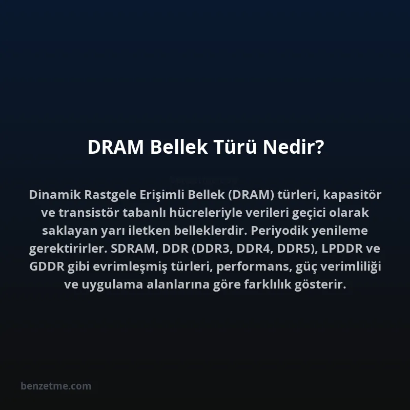 DRAM Bellek Türü Nedir?