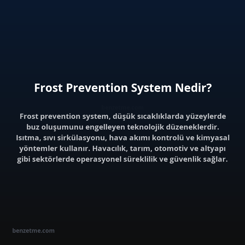 Frost Prevention System Nedir?
