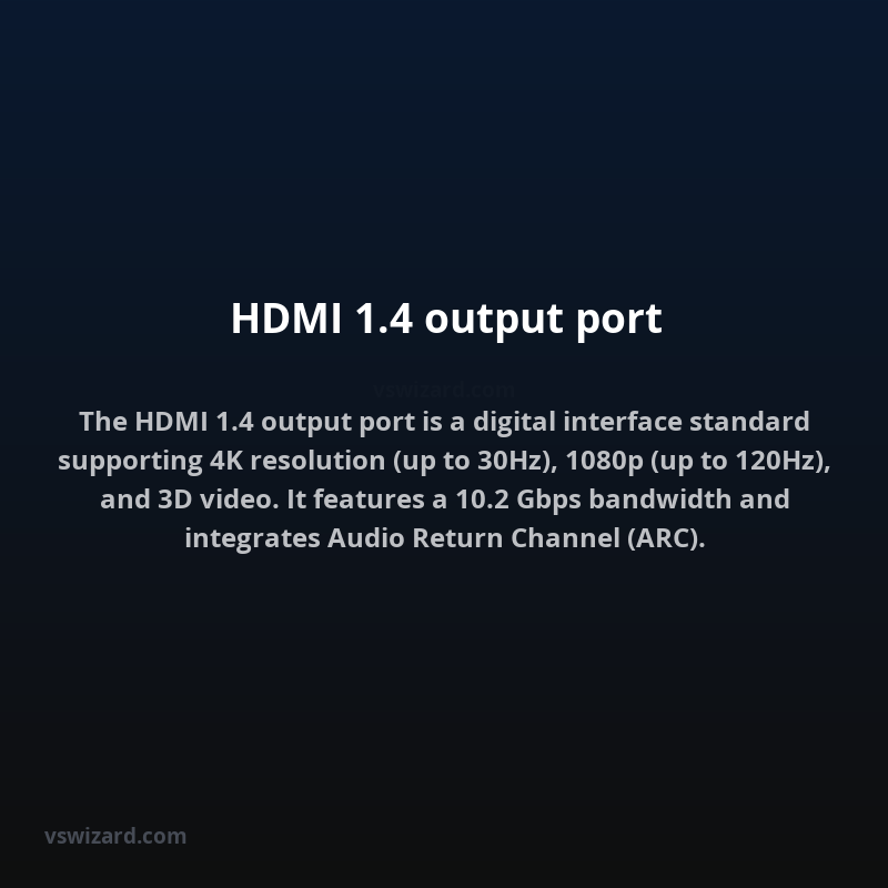 HDMI 1.4 output port
