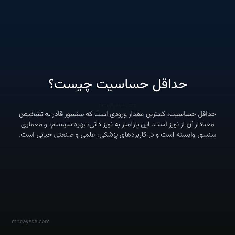 حداقل حساسیت چیست؟