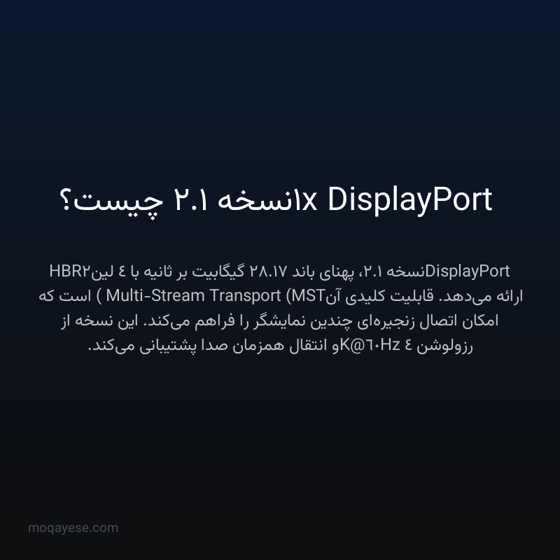 1x DisplayPort نسخه 1.2 چیست؟
