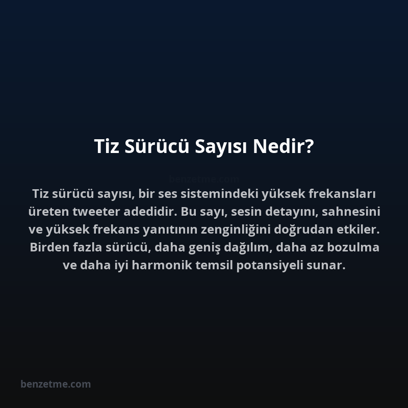 Tiz Sürücü Sayısı Nedir?