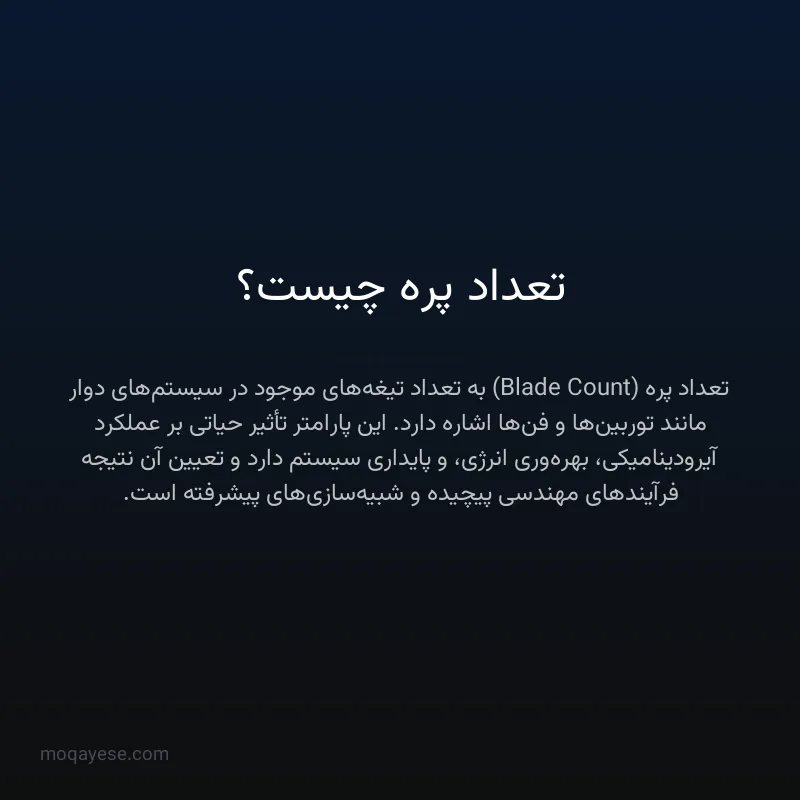 تعداد پره چیست؟