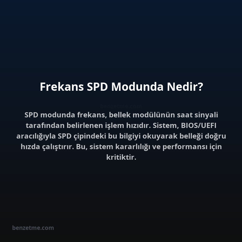 Frekans SPD Modunda Nedir?