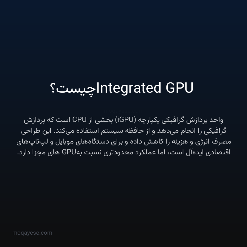 Integrated GPU چیست؟