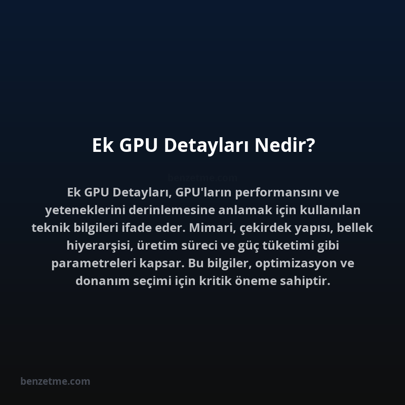 Ek GPU Detayları Nedir?