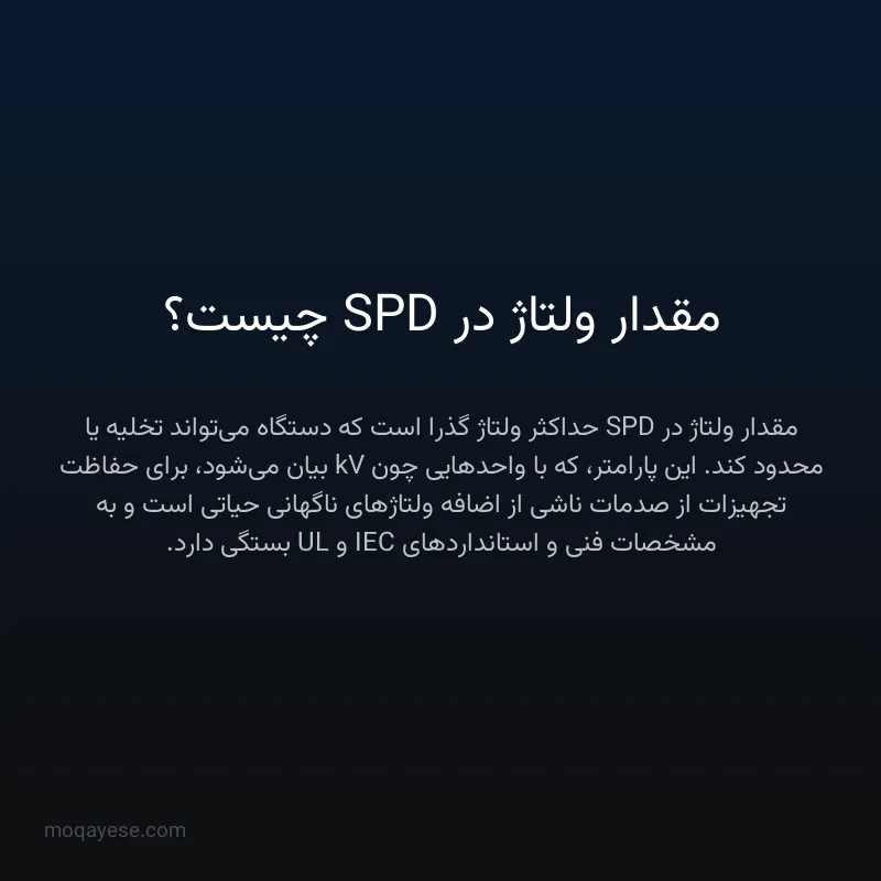 مقدار ولتاژ در SPD چیست؟
