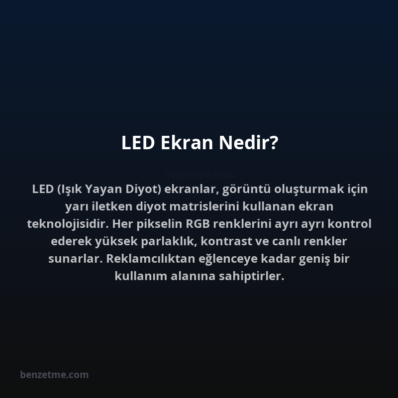 LED Ekran Nedir?