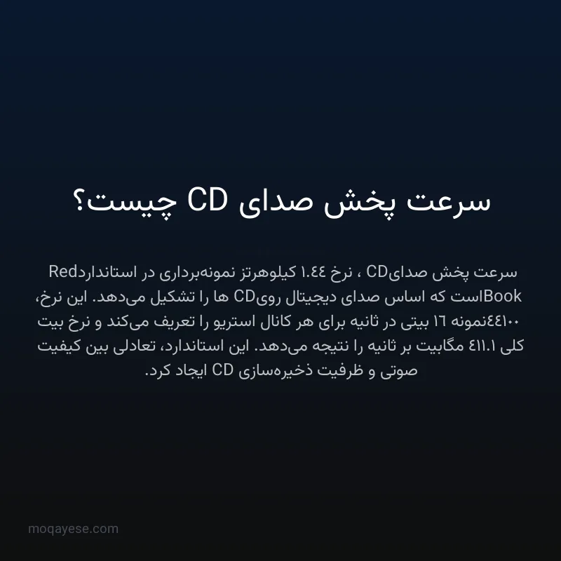 سرعت پخش صدای CD چیست؟