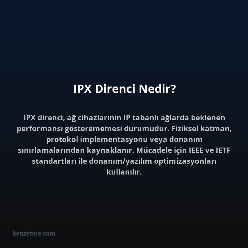 IPX Direnci Nedir?