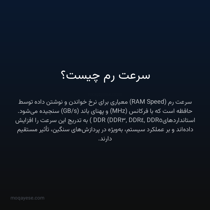 سرعت رم چیست؟