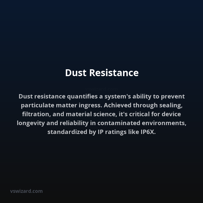 Dust Resistance