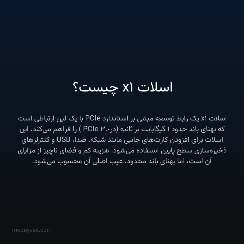 اسلات x1 چیست؟