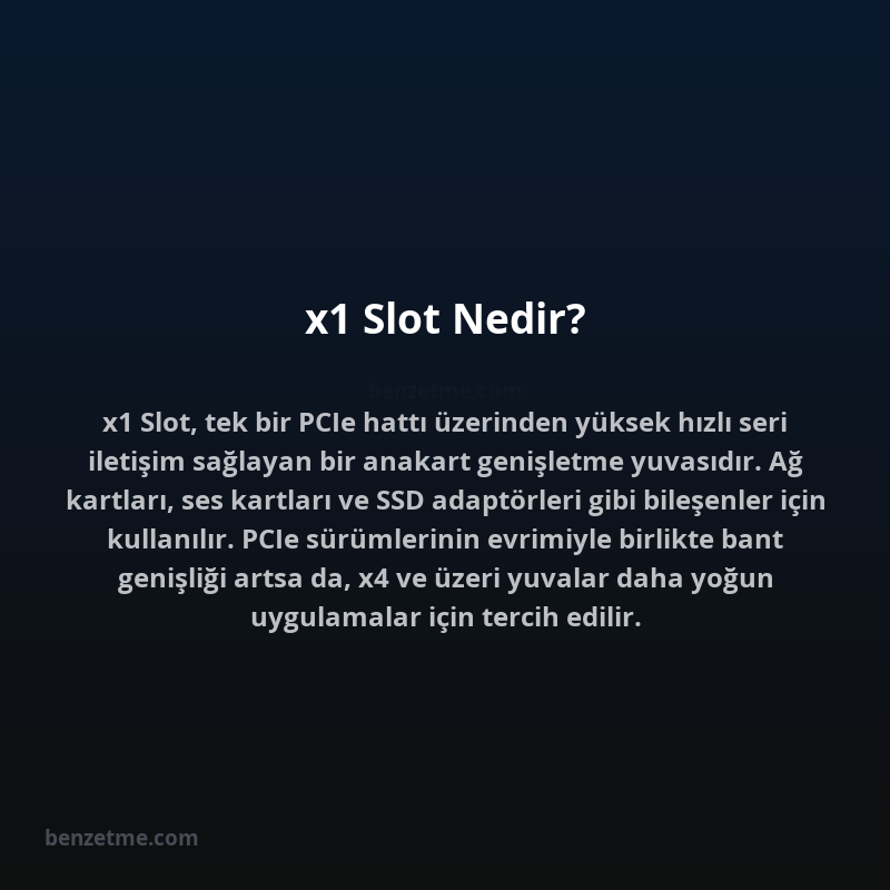 x1 Slot Nedir?