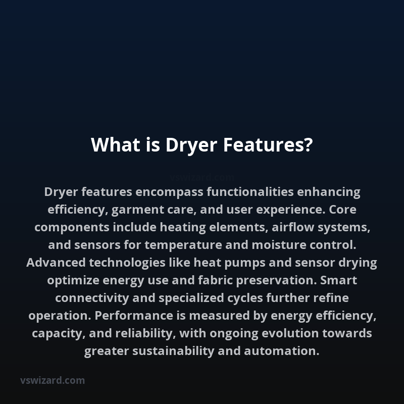 What is Dryer Features?