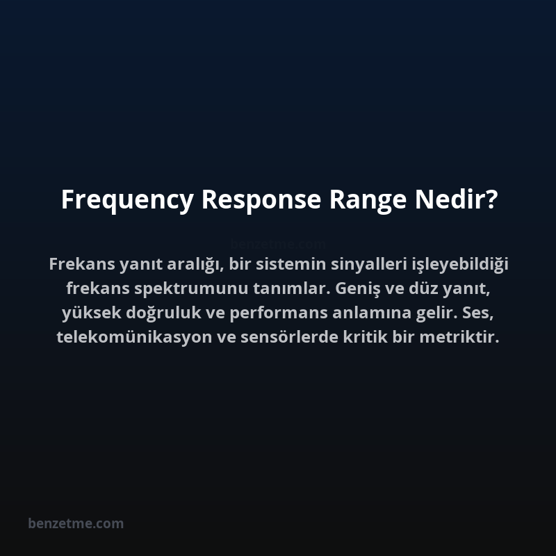 Frequency Response Range Nedir?