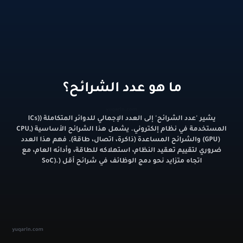 ما هو عدد الشرائح؟