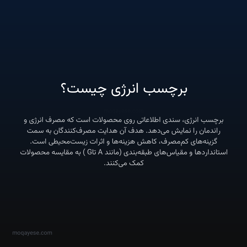 برچسب انرژی چیست؟