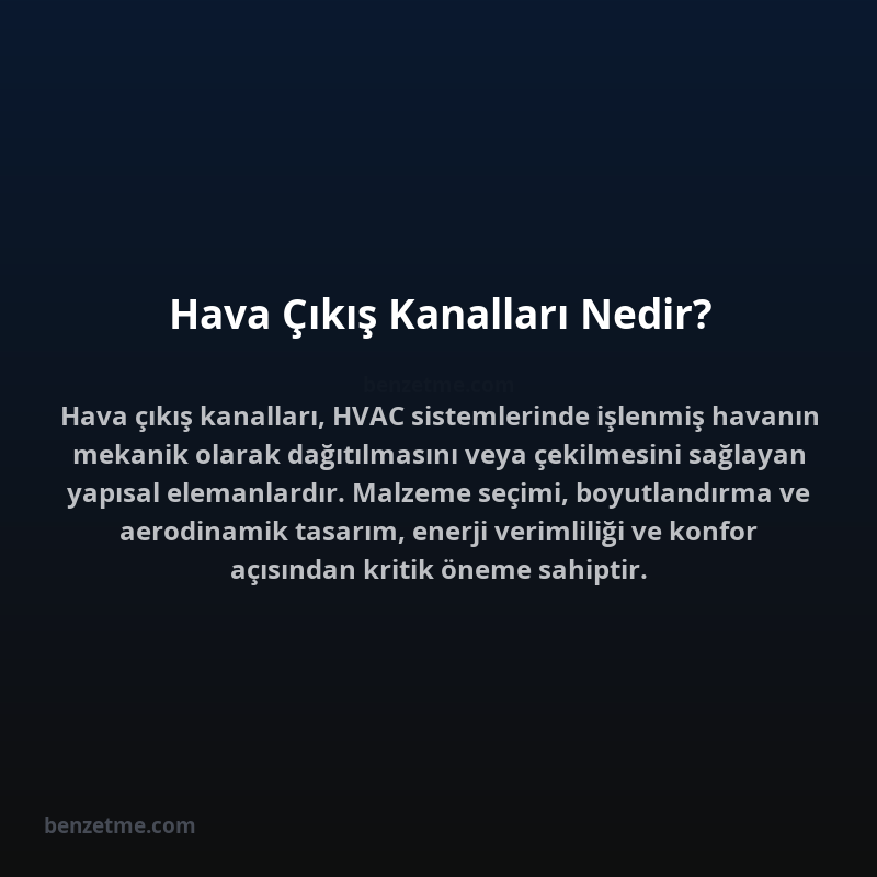 Hava Çıkış Kanalları Nedir?