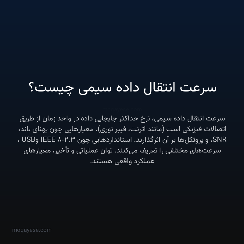 سرعت انتقال داده سیمی چیست؟