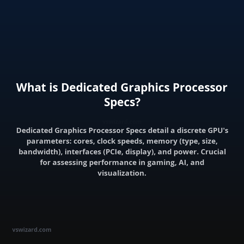 What is Dedicated Graphics Processor Specs?
