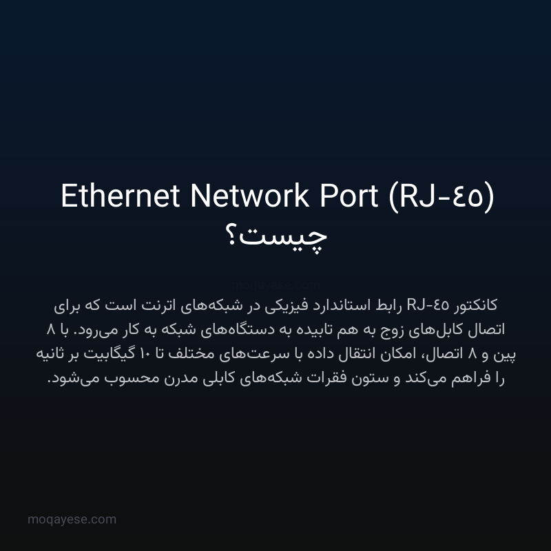 Ethernet Network Port (RJ-45) چیست؟