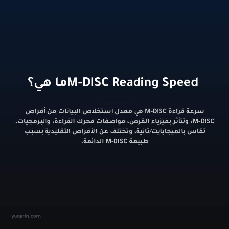 M-DISC Reading Speed ما هي؟