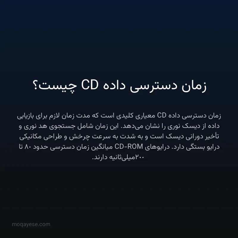 زمان دسترسی داده CD چیست؟
