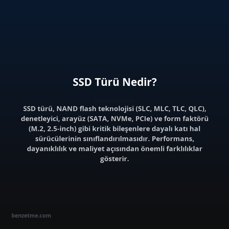 SSD Türü Nedir?