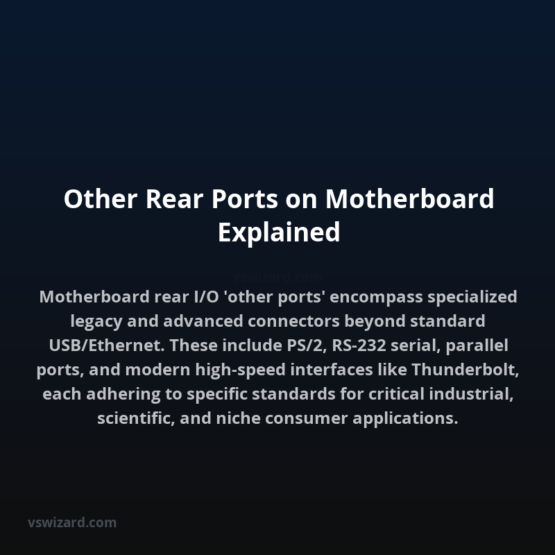 Other Rear Ports on Motherboard Explained