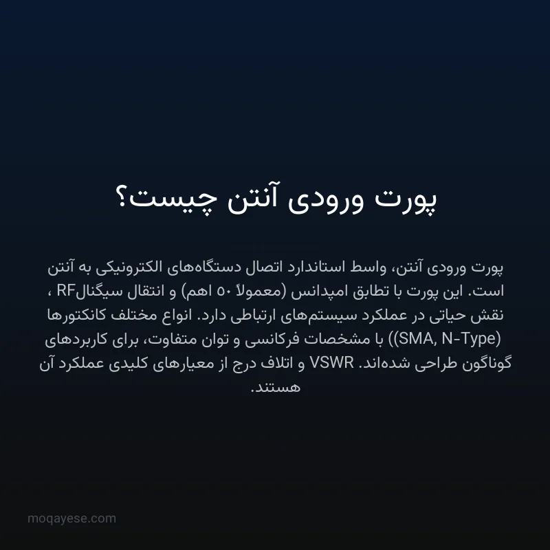 پورت ورودی آنتن چیست؟