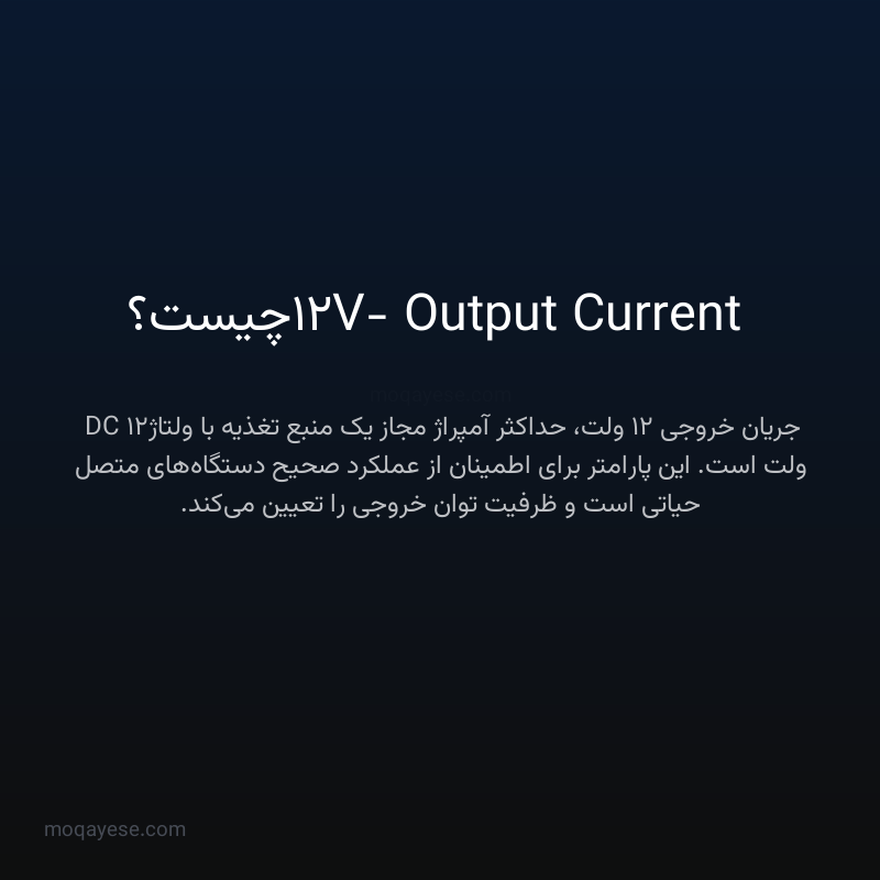 12V- Output Current چیست؟